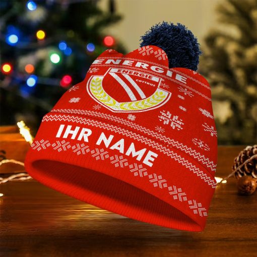 Energie Cottbus Individueller Name Neue Version Weihnachtsmütze Energie Cottbus Individueller Name Neue Version Weihnachtsmütze