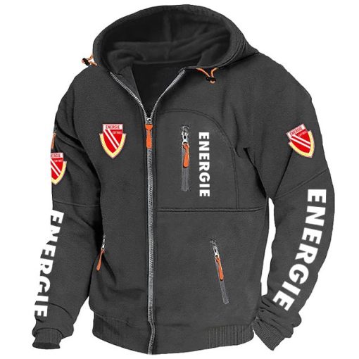 Energie Cottbus Neue Version Zip-Up-Jacke Energie Cottbus Neue Version Zip-Up-Jacke