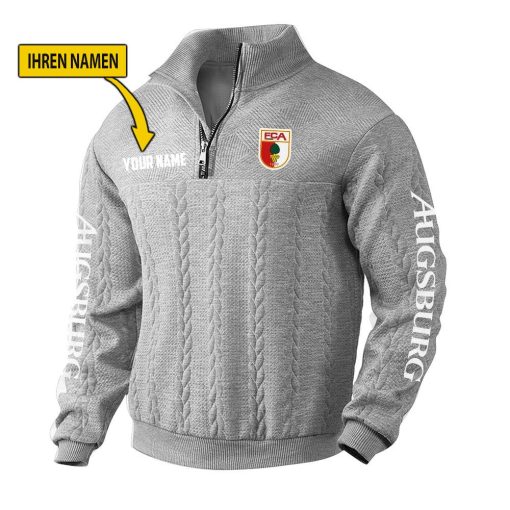 FC Augsburg Fan Edition Strick-Sweatshirt – Individueller Name FC Augsburg Fan Edition Strick-Sweatshirt – Individueller Name