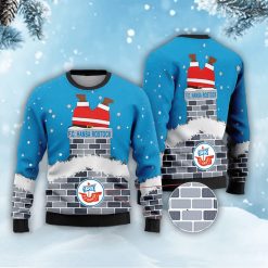 Neues Modell: FC Hansa Rostock Weihnachtspullover mit Weihnachtsmann-Motiv