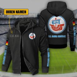 FC Hansa Rostock Individueller Name Sportlicher Stil Sport-Hoodie