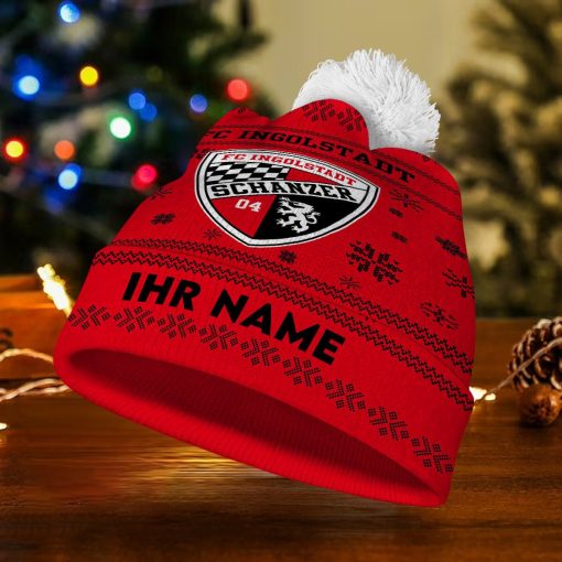 FC Ingolstadt 04 Individueller Name Neue Version Weihnachtsmütze FC Ingolstadt 04 Individueller Name Neue Version Weihnachtsmütze