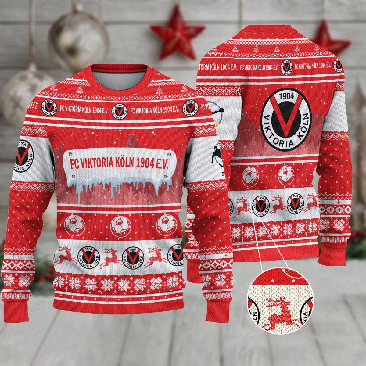 FC Viktoria Köln Weihnachtspullover im neuen Design FC Viktoria Köln Weihnachtspullover im neuen Design