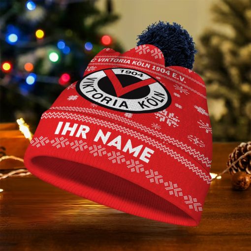FC Viktoria Köln Individueller Name Neue Version Weihnachtsmütze FC Viktoria Köln Individueller Name Neue Version Weihnachtsmütze
