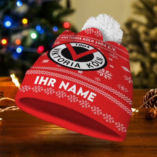 FC Viktoria Köln Individueller Name Neue Version Weihnachtsmütze FC Viktoria Köln Individueller Name Neue Version Weihnachtsmütze