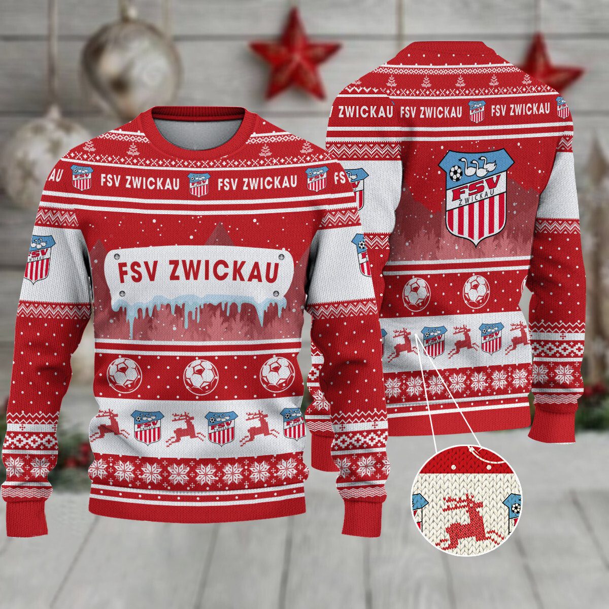 FSV Zwickau Weihnachtspullover im neuen Design FSV Zwickau Weihnachtspullover im neuen Design