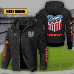 FSV Zwickau Individueller Name Sportlicher Stil Sport-Hoodie