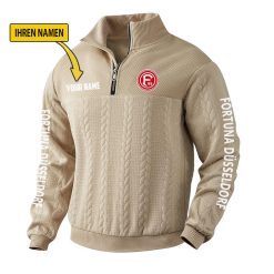 Fortuna Düsseldorf Fan Edition Strick-Sweatshirt – Individueller Name