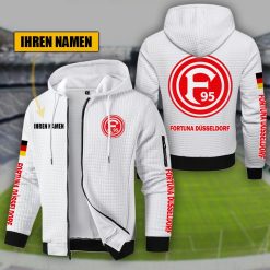 Fortuna Düsseldorf Individueller Name Sportlicher Stil Sport-Hoodie