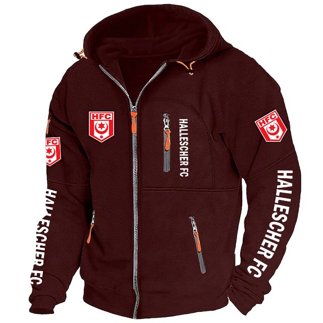 Hallescher FC Neue Version Zip-Up-Jacke Hallescher FC Neue Version Zip-Up-Jacke