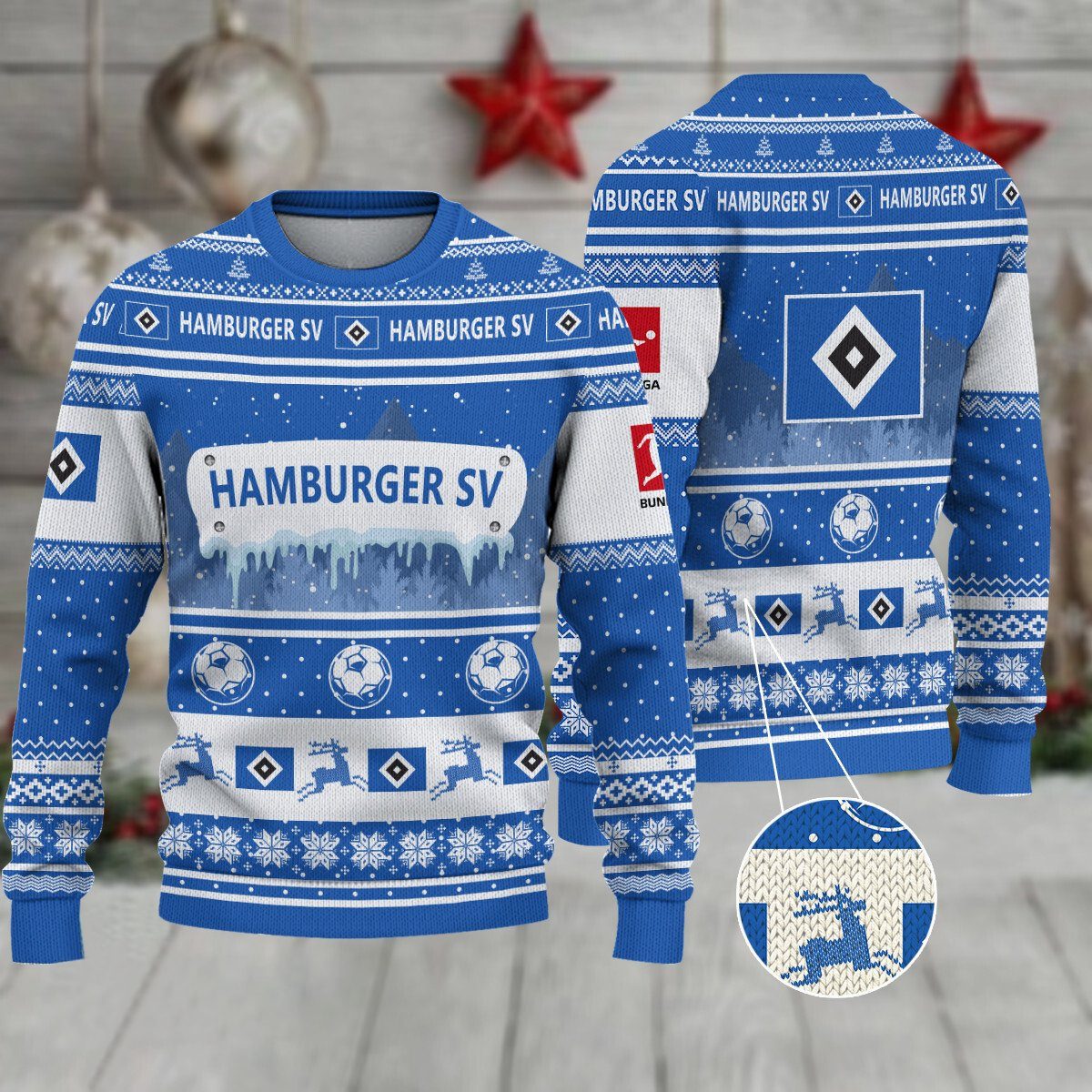 Hamburger SV Weihnachtspullover im neuen Design Hamburger SV Weihnachtspullover im neuen Design