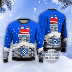 Neues Modell: Hamburger SV Weihnachtspullover mit Weihnachtsmann-Motiv