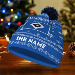 Hamburger SV Individueller Name Neue Version Weihnachtsmütze