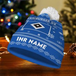 Hamburger SV Individueller Name Neue Version Weihnachtsmütze
