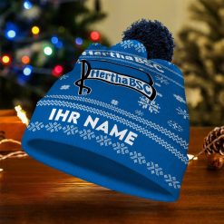 Hertha BSC Individueller Name Neue Version Weihnachtsmütze