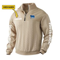Hertha BSC Fan Edition Strick-Sweatshirt – Individueller Name