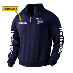 Hertha BSC Fan Edition Strick-Sweatshirt – Individueller Name
