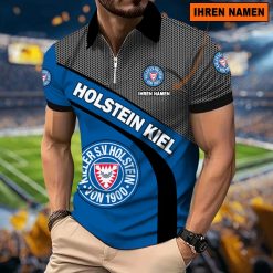 Holstein Kiel Individueller Name Neues Modell – Reißverschluss Poloshirt