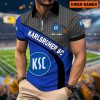 Karlsruher SC Individueller Name Neues Modell – Reißverschluss Poloshirt