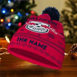 RB Leipzig Individueller Name Neue Version Weihnachtsmütze