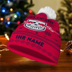 RB Leipzig Individueller Name Neue Version Weihnachtsmütze