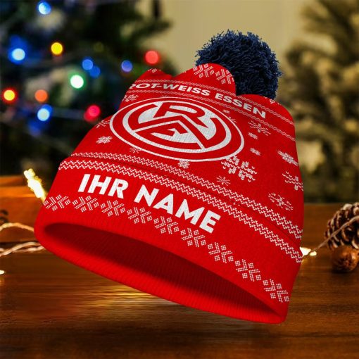 Rot-Weiss Essen Individueller Name Neue Version Weihnachtsmütze Rot-Weiss Essen Individueller Name Neue Version Weihnachtsmütze