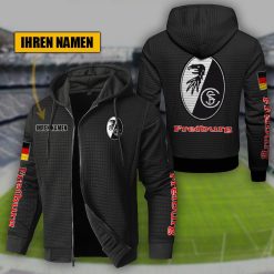 SC Freiburg Individueller Name Sportlicher Stil Sport-Hoodie
