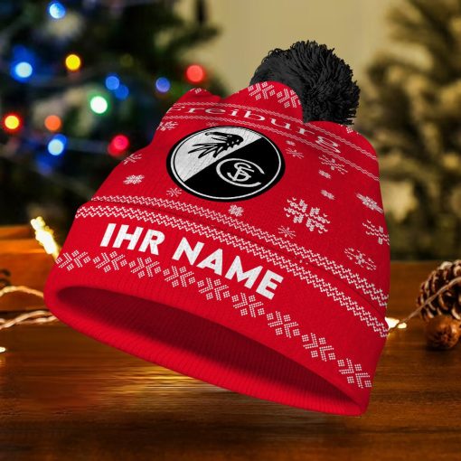 SC Freiburg Individueller Name Neue Version Weihnachtsmütze SC Freiburg Individueller Name Neue Version Weihnachtsmütze