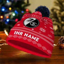 SC Freiburg Individueller Name Neue Version Weihnachtsmütze