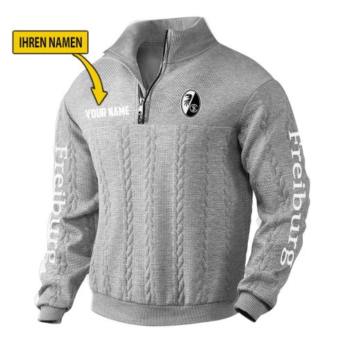 SC Freiburg Fan Edition Strick-Sweatshirt – Individueller Name SC Freiburg Fan Edition Strick-Sweatshirt – Individueller Name