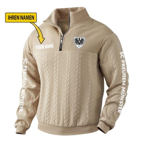 SC Preußen Münster Fan Edition Strick-Sweatshirt – Individueller Name SC Preußen Münster Fan Edition Strick-Sweatshirt – Individueller Name