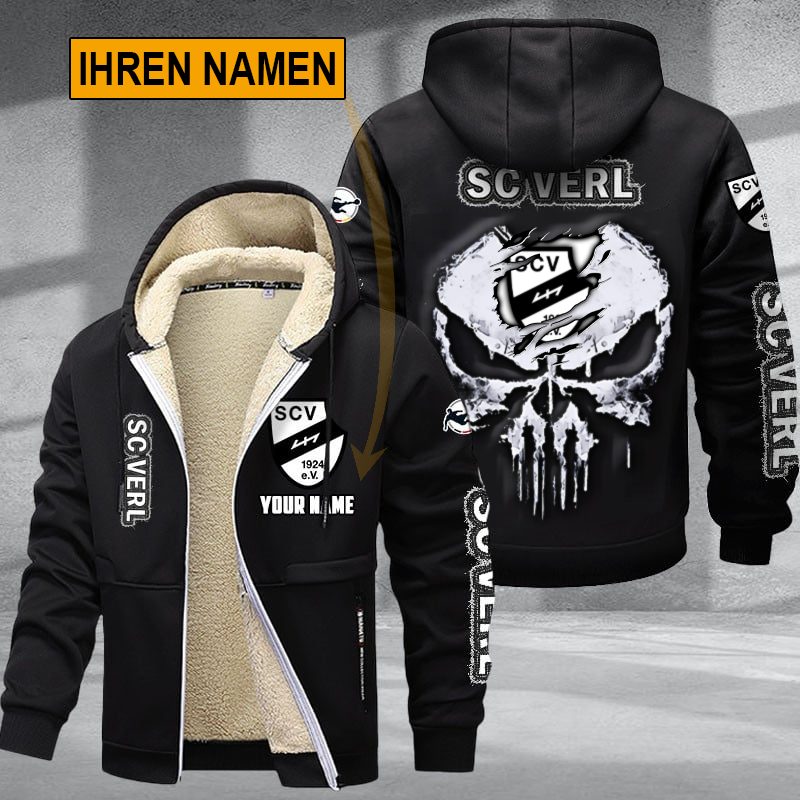 SC Verl – Individueller Name Neues Design Reißverschlussjacke SC Verl – Individueller Name Neues Design Reißverschlussjacke