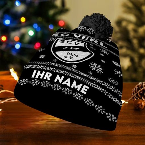 SC Verl Individueller Name Neue Version Weihnachtsmütze SC Verl Individueller Name Neue Version Weihnachtsmütze