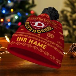 SG Dynamo Dresden Individueller Name Neue Version Weihnachtsmütze