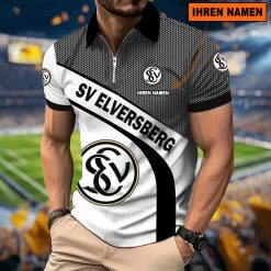 SV Elversberg Individueller Name Neues Modell – Reißverschluss Poloshirt
