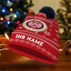 SV Wehen Wiesbaden Individueller Name Neue Version Weihnachtsmütze
