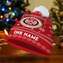 SV Wehen Wiesbaden Individueller Name Neue Version Weihnachtsmütze