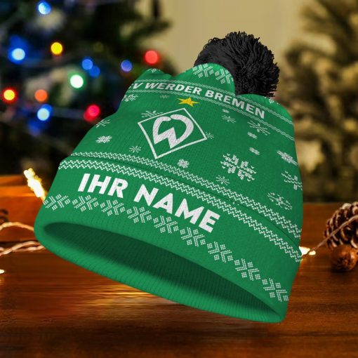 SV Werder Bremen Individueller Name Neue Version Weihnachtsmütze SV Werder Bremen Individueller Name Neue Version Weihnachtsmütze