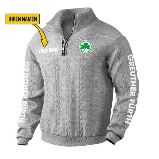 SpVgg Greuther Fürth Fan Edition Strick-Sweatshirt – Individueller Name SpVgg Greuther Fürth Fan Edition Strick-Sweatshirt – Individueller Name