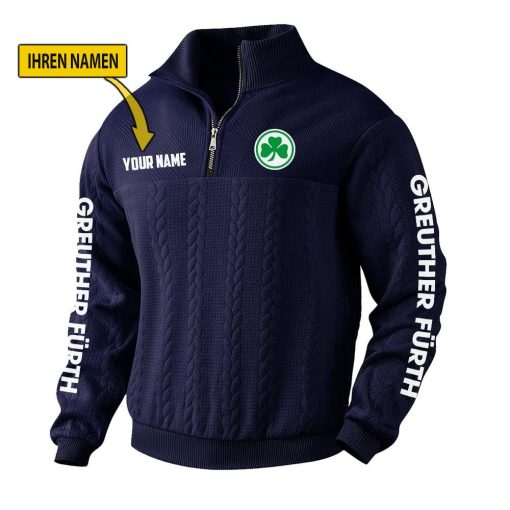 SpVgg Greuther Fürth Fan Edition Strick-Sweatshirt – Individueller Name SpVgg Greuther Fürth Fan Edition Strick-Sweatshirt – Individueller Name