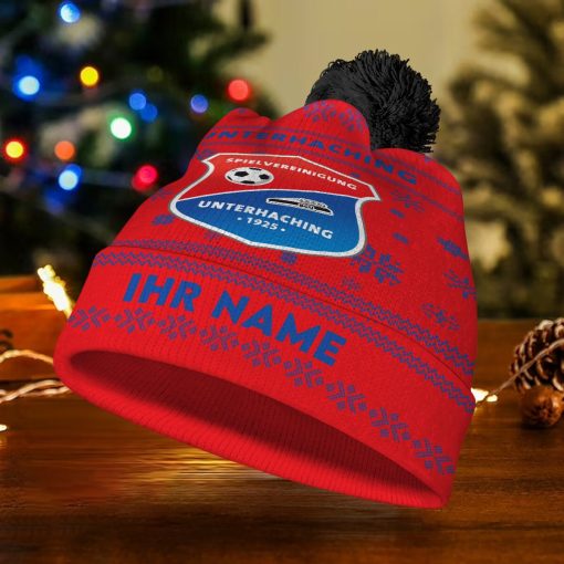 SpVgg Unterhaching Individueller Name Neue Version Weihnachtsmütze SpVgg Unterhaching Individueller Name Neue Version Weihnachtsmütze