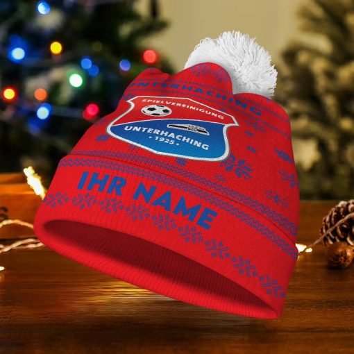 SpVgg Unterhaching Individueller Name Neue Version Weihnachtsmütze SpVgg Unterhaching Individueller Name Neue Version Weihnachtsmütze