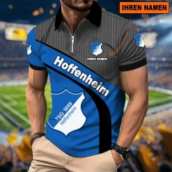 TSG 1899 Hoffenheim Individueller Name Neues Modell – Reißverschluss Poloshirt