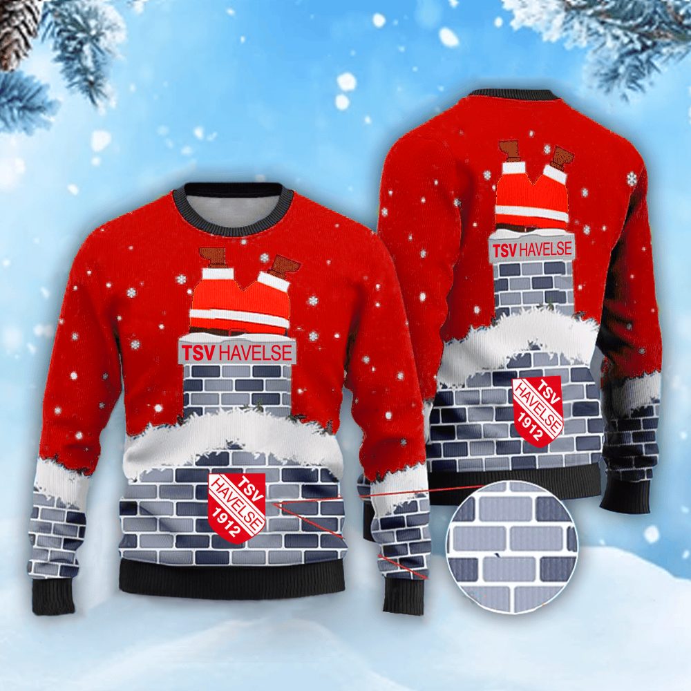 Neues Modell: TSV Havelse Weihnachtspullover mit Weihnachtsmann-Motiv Neues Modell: TSV Havelse Weihnachtspullover mit Weihnachtsmann-Motiv