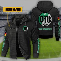 VfB Lübeck Individueller Name Sportlicher Stil Sport-Hoodie