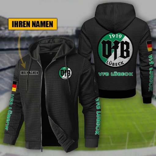 VfB Lübeck Individueller Name Sportlicher Stil Sport-Hoodie