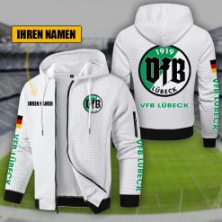 VfB Lübeck Individueller Name Sportlicher Stil Sport-Hoodie