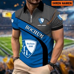 VfL Bochum 1848 Individueller Name Neues Modell – Reißverschluss Poloshirt