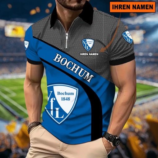 VfL Bochum 1848 Individueller Name Neues Modell – Reißverschluss Poloshirt