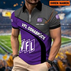VfL Osnabrück Individueller Name Neues Modell – Reißverschluss Poloshirt